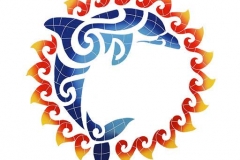 Dolphin-Sun-medallion